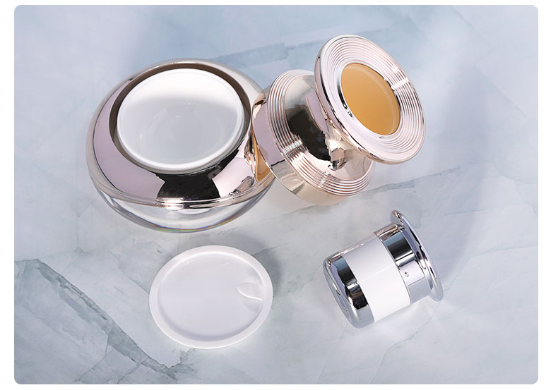 30g Clear Plastic PET Jars Cosmetic Plastic Jars With Flip Top Lids