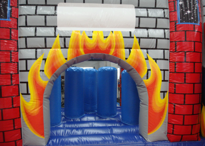 New Inflatable volcano bouncy castle full printing inflatable jumping castle combo beautiful color inflatable jump