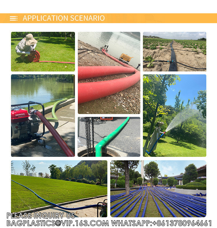 PE Polyethylene Layflat Home Garden Watering System Agriculture Hose 2/2.5/3/4/5/6 inch pe lay flat tube/pe layflat
