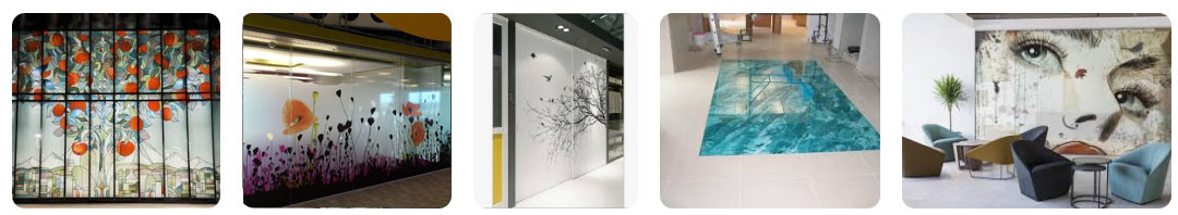 Applications of Digital ceramic printing on glass