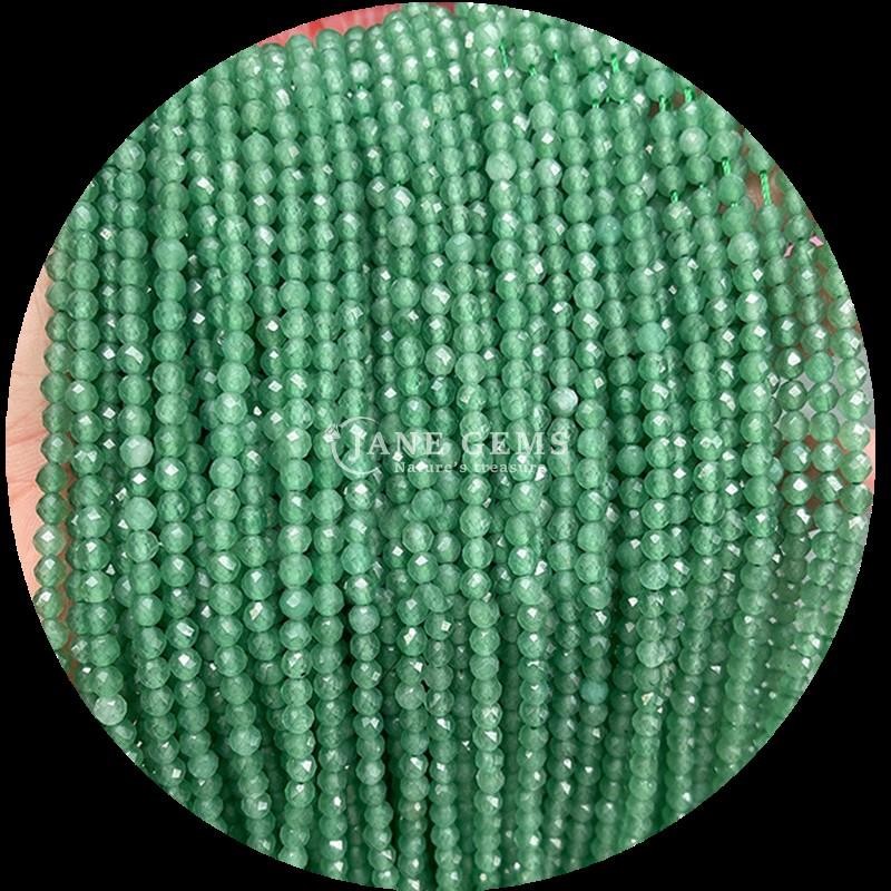 Natural Gemstone from The Perfect Choice for Your B2B Needs Various Crystal Stone Amethyst Green Aventurine Mini Faceted Loose Round Bead Strands