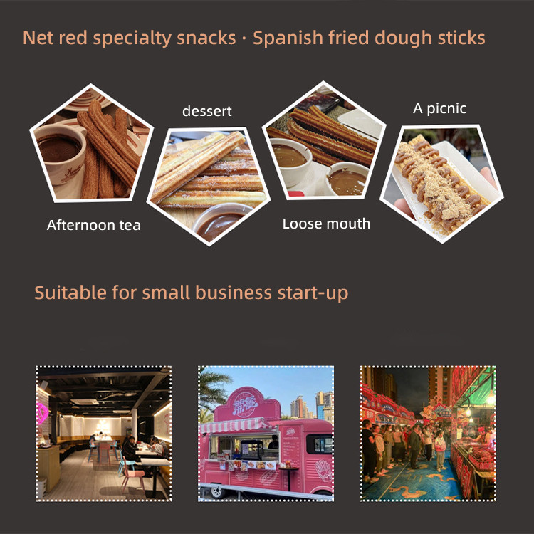 Churros Latin Fruit Doughnut Waffle Stick Maker Machine Stainless Steel