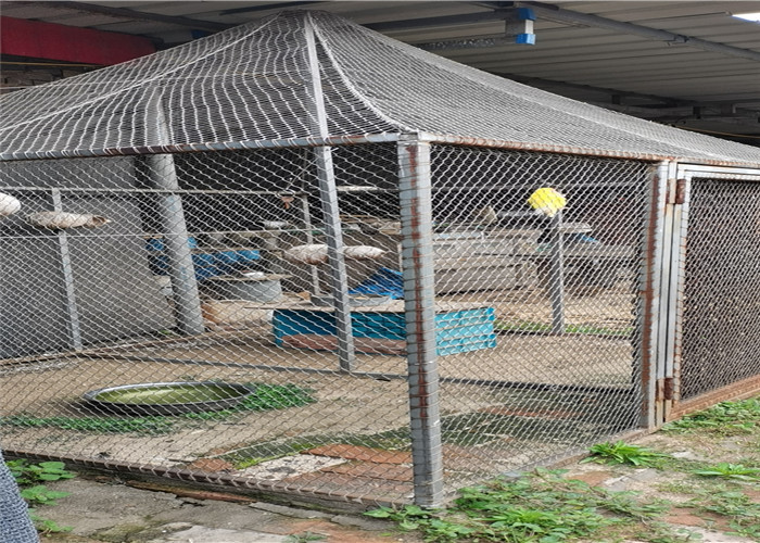7x7 SS316 25mm Knotted Rope Mesh Fence For Parrot Bird
