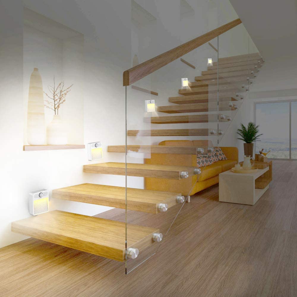 Indoor 1200mAH Wireless Led Motion Sensor Light / 0.8W Motion Activated Stick On Lights
