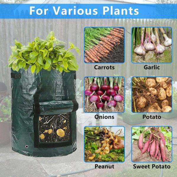10 Gallon Potato Grow Bags, Planter Pouch Bags for Vegetables, Fruits and