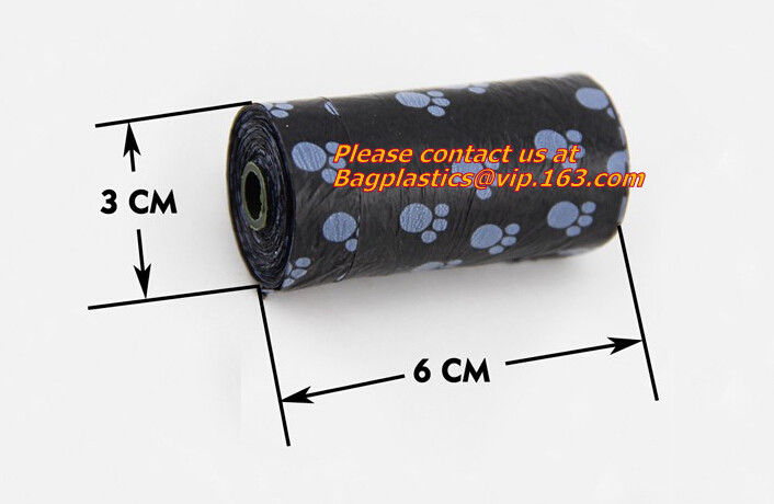 High Quality Eco-friendly Degradable Fashion With Printing Doggy Pet Dog Waste Poop Bags, Eco friendly pet dog waste poo