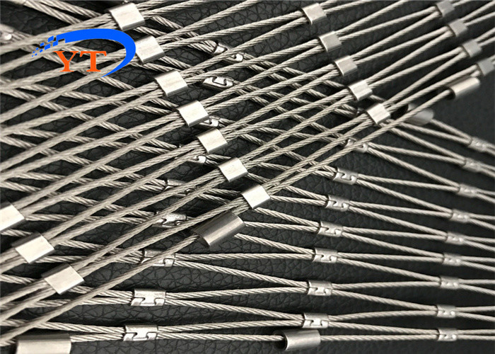 Climber Plant Trellis 1.5mm Flexible Stainless Steel Cable Mesh Metal For Green Wall