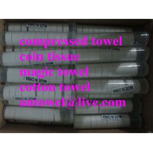 compressed towel magic coin tissue