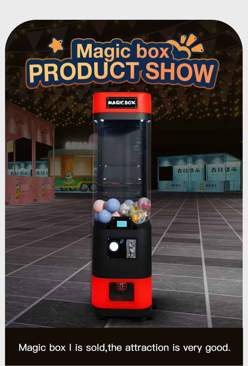 Factory Direct Best Selling Coin Operated Magic Box Gacha Vending Machine Automatic Capsule Machine Vending Toy Capsule