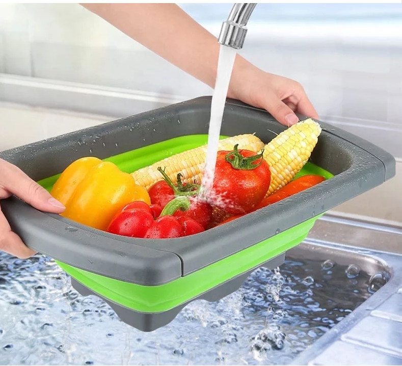 Water Drain Basket Silicone Mold Tools Vegetable Washing Basket Long Lifespan