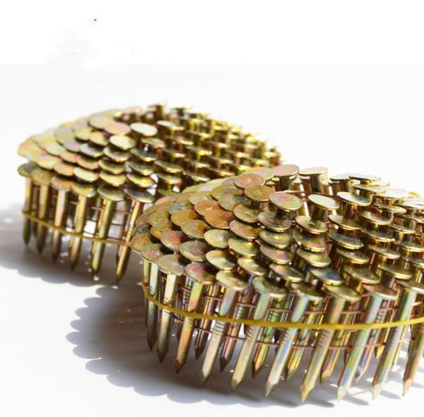 15 Degree E. G. Wire Welded 32mm Pneumatic Coil Nail for Steel Roofing