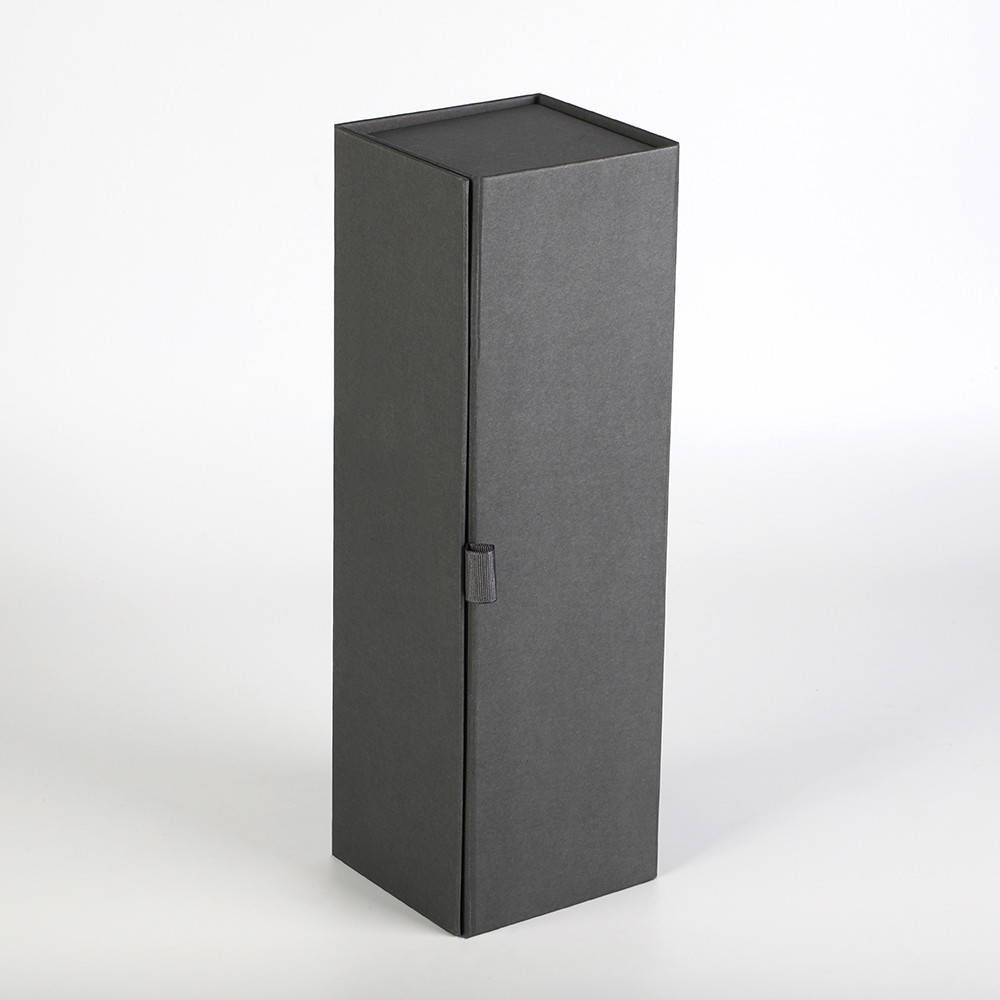 Flat Pack FCS Single Wine Bottle ODM Cardboard Box With Magnetic Closure