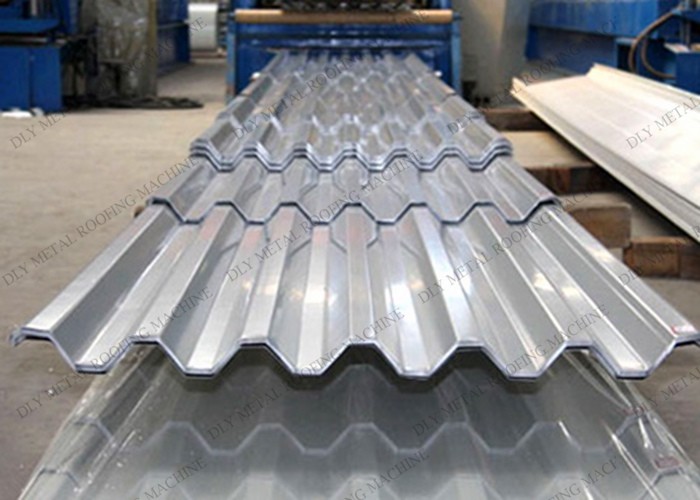 Automatic GI Steel Decking Floor Roll Forming Machine 380V PLC