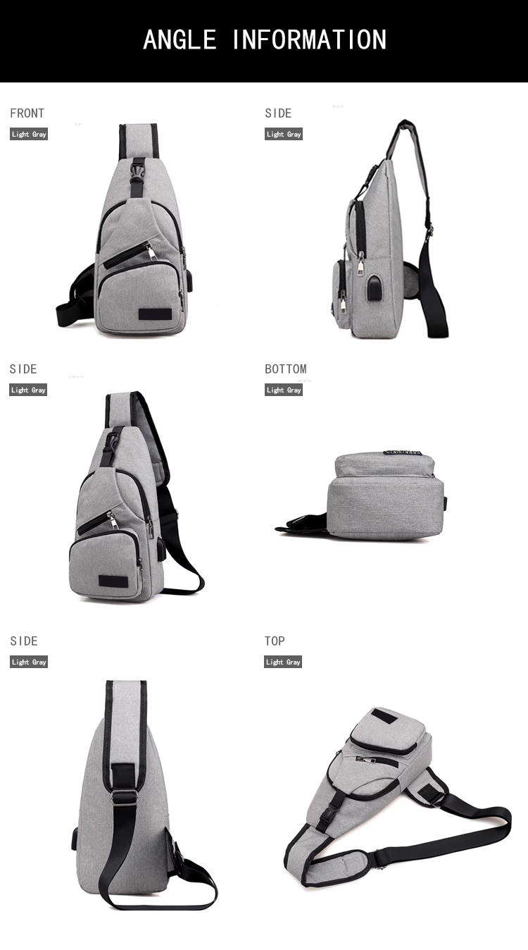 Men's Casual Outdoor Chest Bags Mountaineering Cycling Shoulder Bag Waterproof