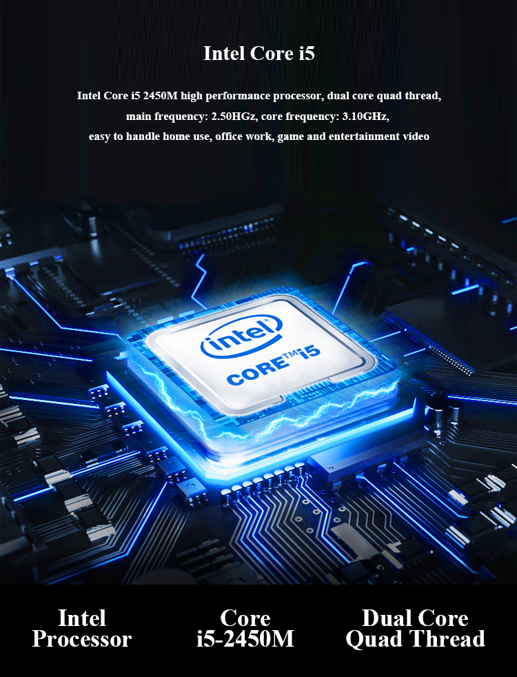 All-in-One PC with Core i3/i5/i7 8GB SSD and 1920x1080 Vertical Viewing Angle 178°
