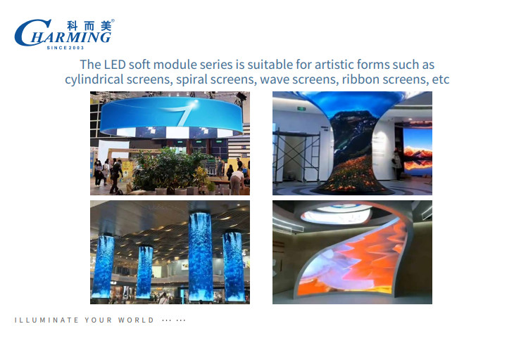 High Performance P2.5/P3Led Soft Module Indoor screen IP40 240*120MM/320*160MM For indoor advertising