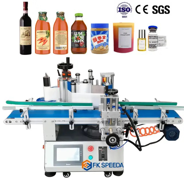 Automatic Grade Automatic Round Labeling Machine for Bottle Labeling Performance