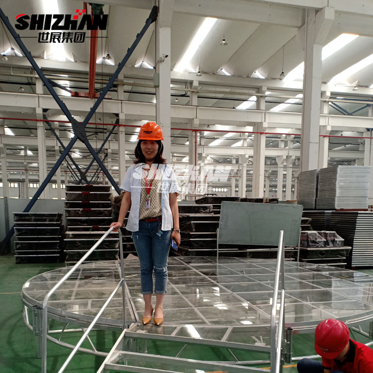 Transparent Acrylic Aluminum Alloy Outdoor Event Glass Portable Dance Stage Floor