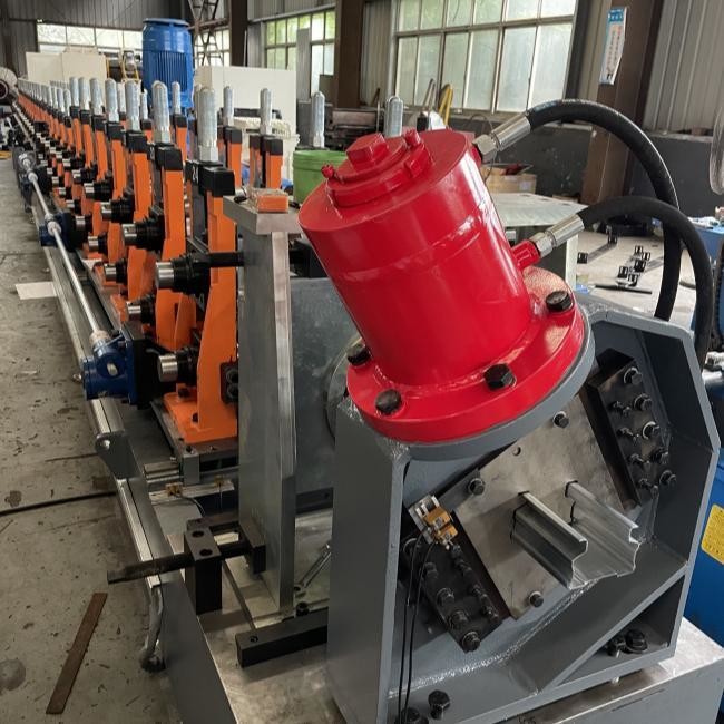 Advanced 7.5kw Storage Rack Roll Forming Machine With Integrated Automation And Cr12Mov Cutting Blades