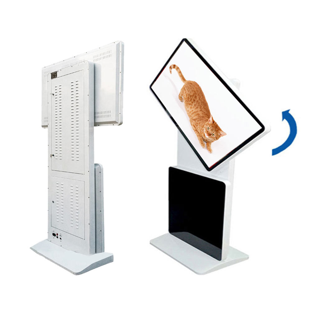 55 Inch Rotating Touch Screen Kiosk Display Lcd Advertising Vertical Interactive