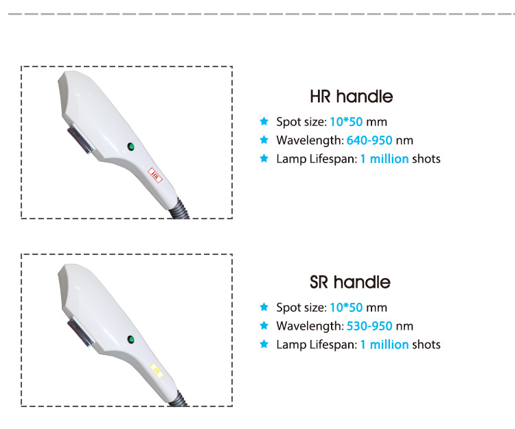 530nm-950nm IPL Hair Removal Beauty Equipment , IPL Skin Rejuvenation Home Device