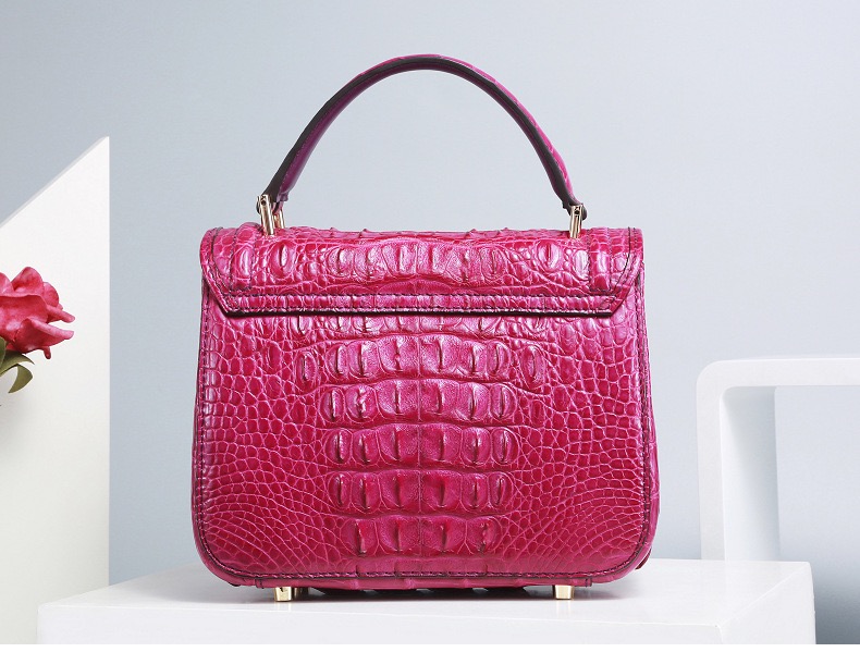 Authentic Genuine Crocodile Skin Female Small Purse Women Handbag Exotic Alligator Leather Lady Cross Shoulder Bag