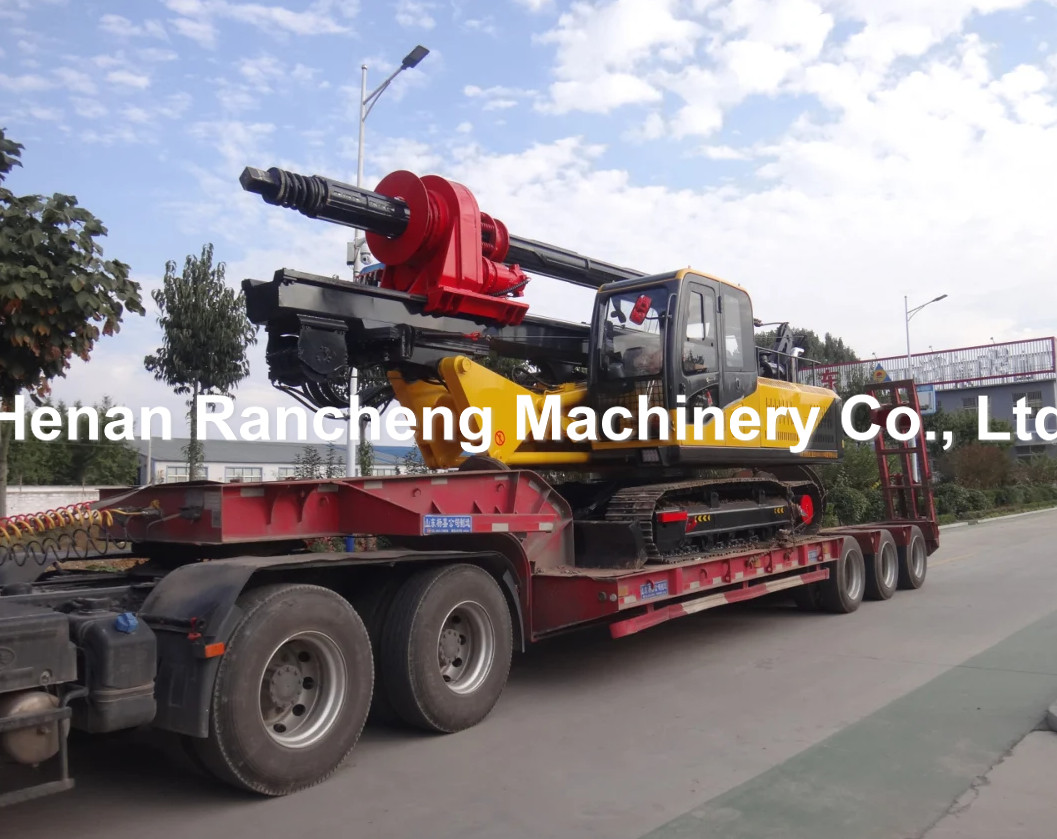 Hydraulic Rotary Drilling Rig Machine 25m Depth 150KW Diesel Engine Power