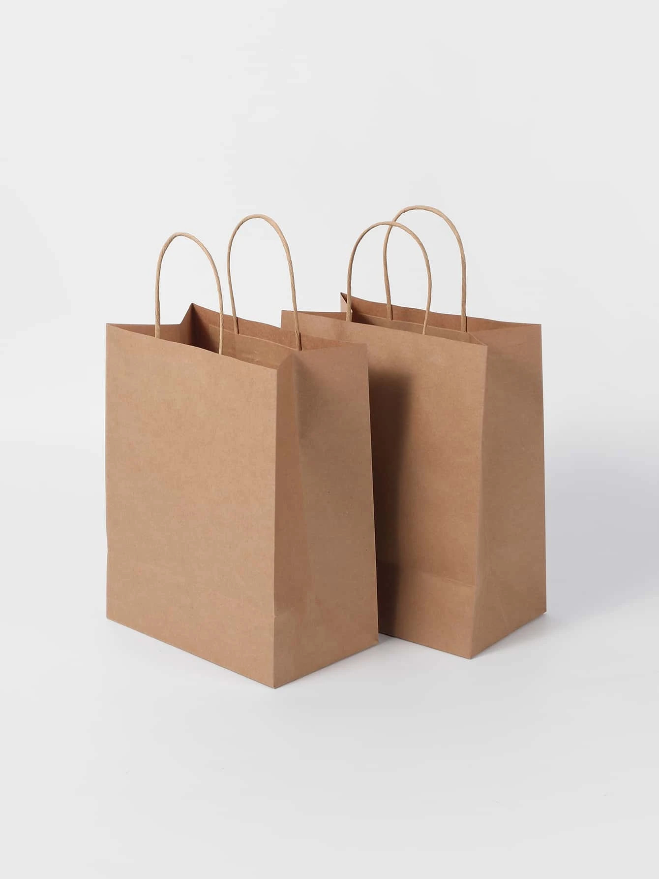 Twisted Handle Brown Paper Bags Brown Kraft Shopping Bags Lightweight