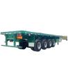 Buy cheap CIMC New 3-Axle Flatbed Skeleton Semi-Trailer Steel Container Truck with Wabco from wholesalers