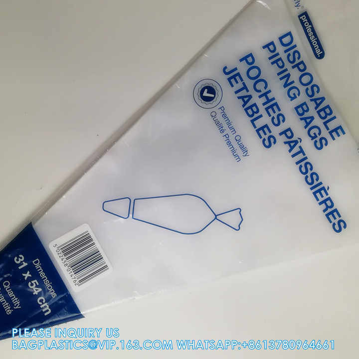 Food Grade Recycle Biodegradable Pastry bags, Piping Bags For Cake Decoration Triangular Shape Cellophane Bag