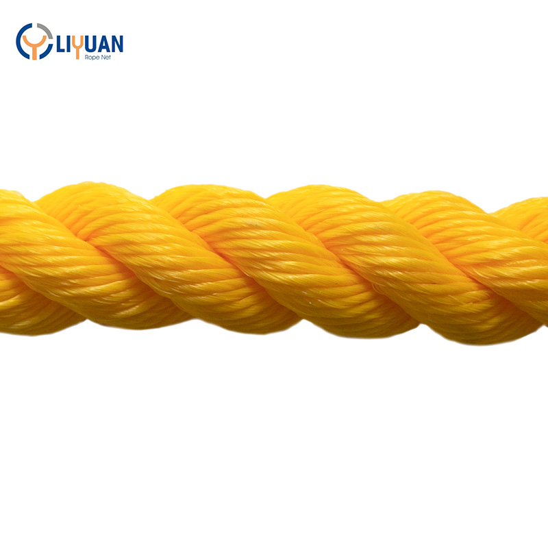 Yellow Polypropylene Rope Packaging Twisted Rope for Heavy-Duty Mooring Solutions