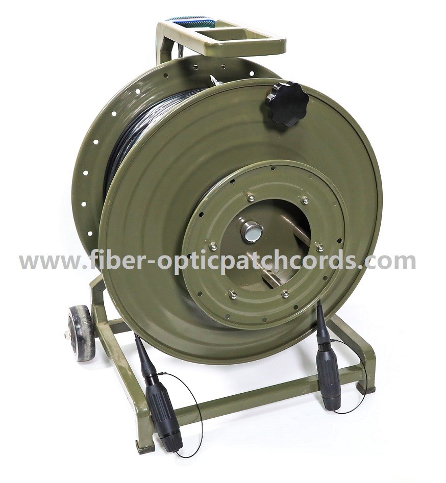 Optical Fiber Expanded Beam to LC 2core Multi Mode Hybrid Cable Harsh Environment Expanded Beam Filed Deployment