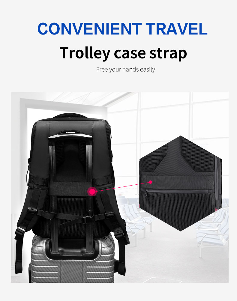 Waterproof Multifunction 32L 15.6 In Expandable Laptop Backpack With USB