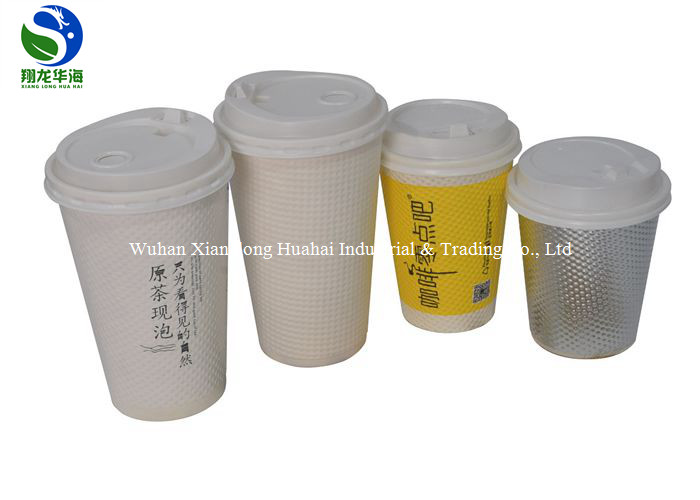 Poly Coated 12oz Custom Printed Paper Cups Compostable Coffee Cups