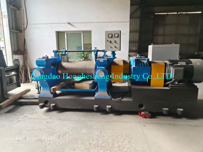 450V Second Hand Used Rubber Open Mill Two Roll Mixing Mill Machine
