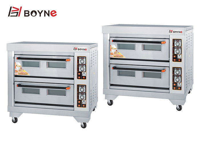 Two Deck Four Tray 430 13.2kw Bakery Deck Oven