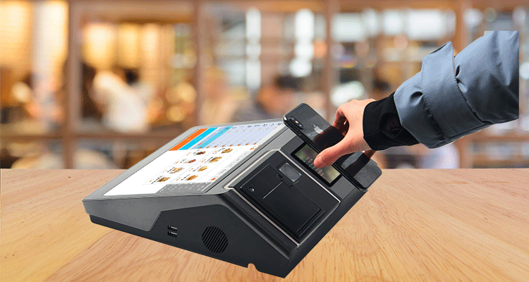 AS12Pro All-In-One POS Terminal for Cafes 2D Scanner and Cash Register Printer Included