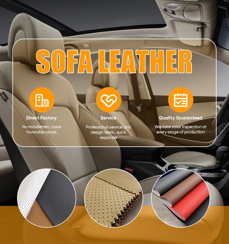 Premium-Grade Ultra-Soft Semi-PU Flocked and Bonded Upholstery Leather Embossed Pattern Stretchable for Sofa Bag Furniture