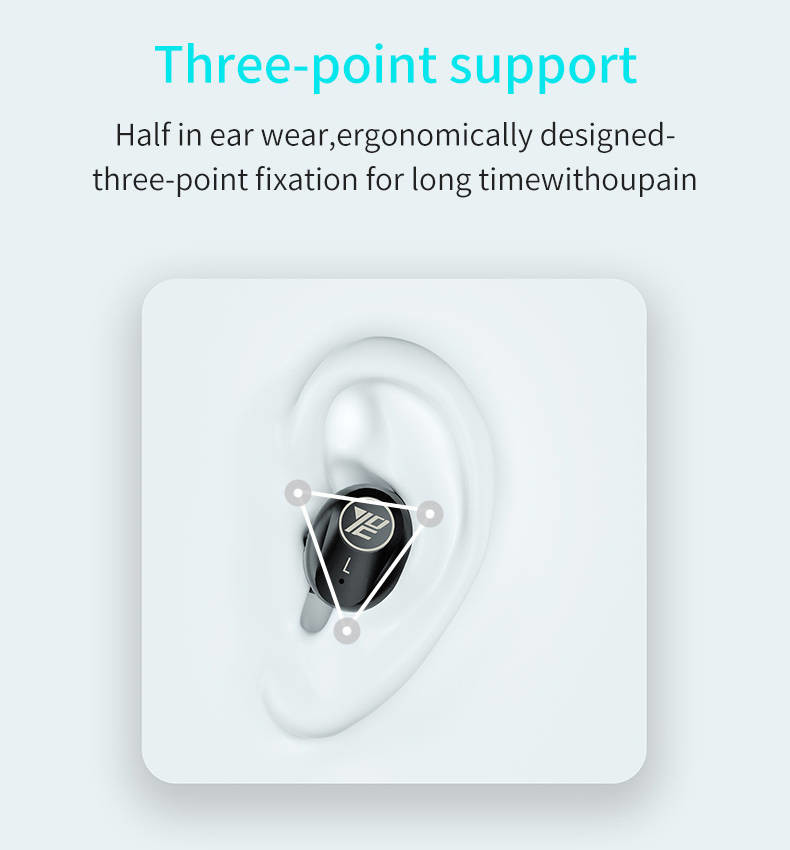 CVC8.0 Noise Cancelling Bluetooth Earbuds Strong Bass Wireless Headset With Microphone