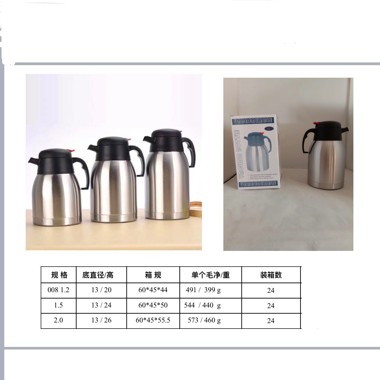 Stainless Vacuum Water Bottle Compact Whistling Tea Coffee Kettle with Classic Design