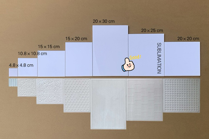 Custom Blank Sublimation Ceramic Tiles For Sublimation Photo Printing