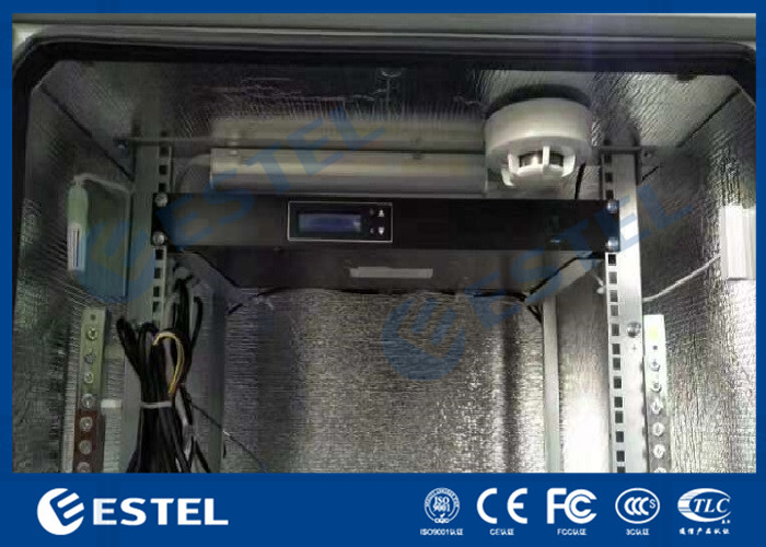 Galvanized Steel Integrated Outdoor Telecom Cabinet 120W/K Heat Exchanger Cooling System