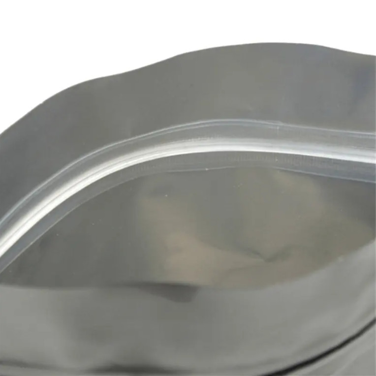 Hotsale Food Grade Resealable Plastic Sealing Zipper Silver Pouch Mylar Zip Lock Packaging Print Custom Aluminum Bag