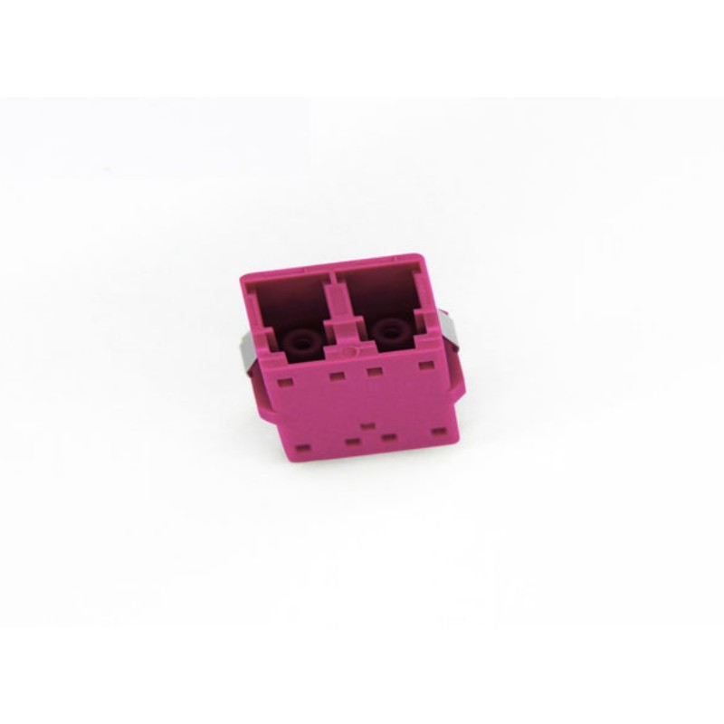FTTH OM4 Multimode Duplex Optical LC Fiber Optic Adapter with Insertion Loss ≤0.3dB