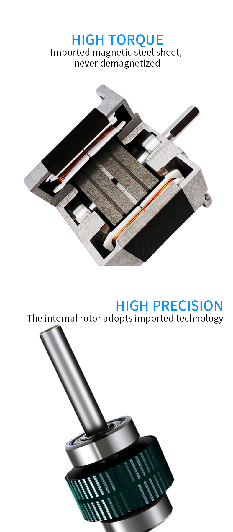 UMot Nema 23 Stepper Motor for CNC 57 2 Phase and 950mN.m/1600mN.m Holding Torque