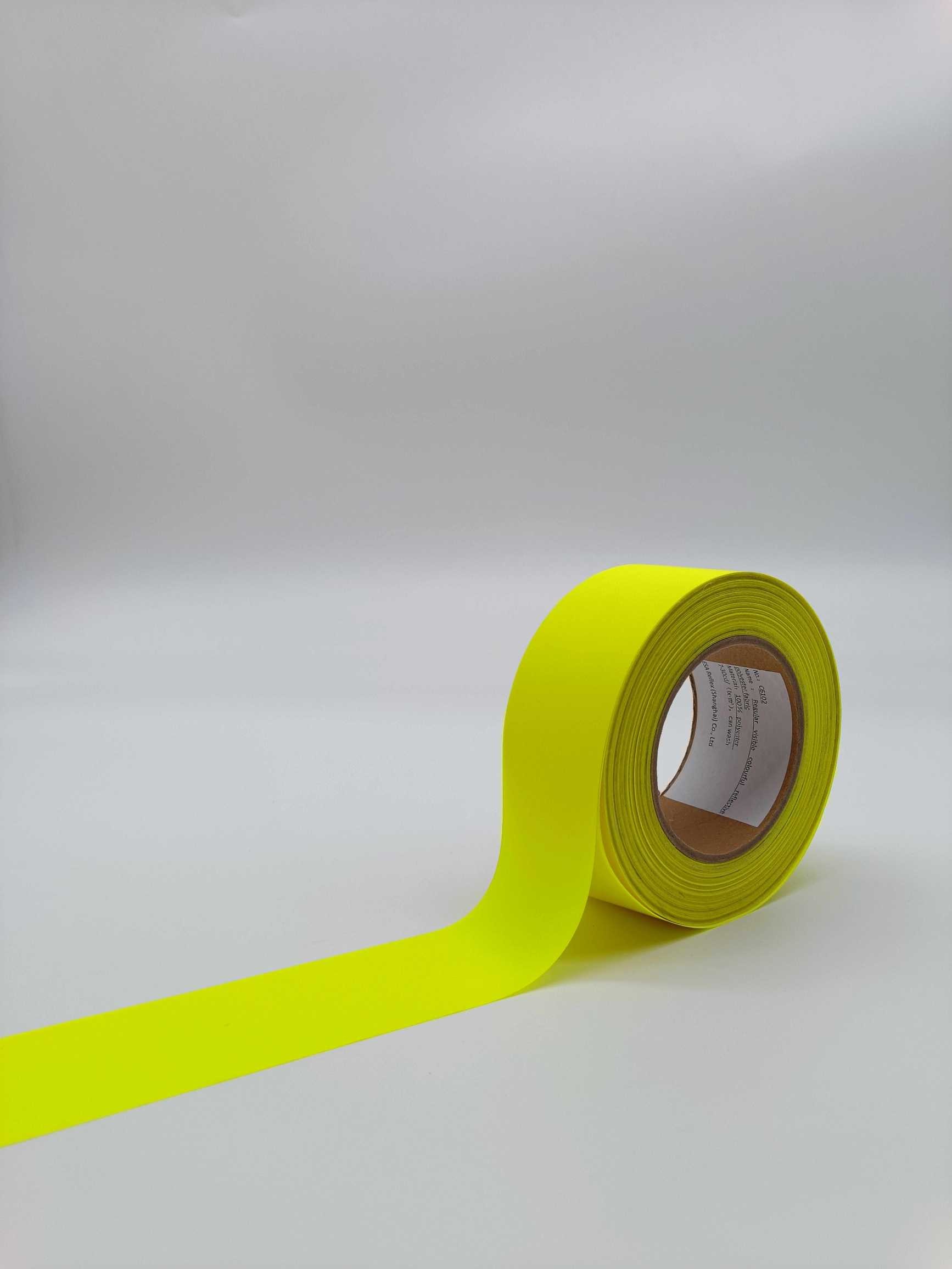 High Visible Colorful Reflective Fabric Polyester Reflective Tape For Garments Bags Hat