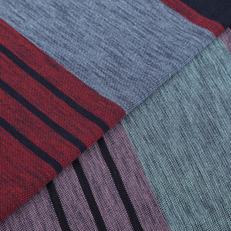 Breathable And Sweat-Absorbent Cotton Plain Jersey Striped Knit Fabric For Clothing