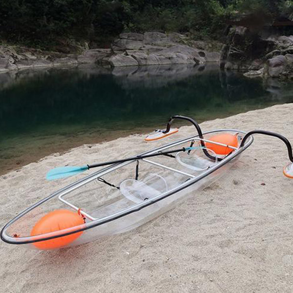 Flexible Ocean Fishing Polycarbonate Kayak Safe Design With Oars / Life Jacket