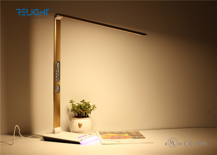 Eye Protected Foldable LED Desk Lamp with Brightness Touch Dimmer and Negative Show LCD Screen