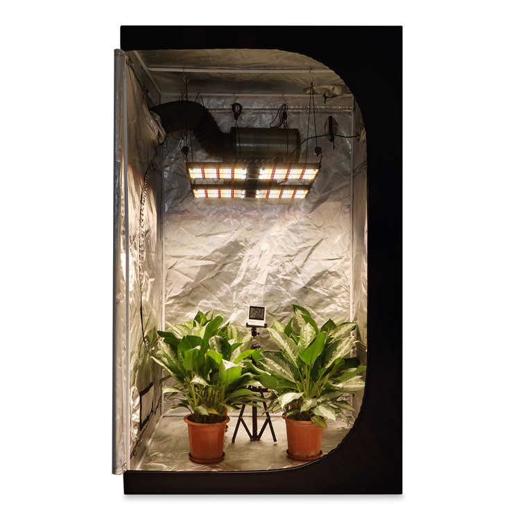 Black Shell 480W Commercial LED Grow Lights 301B Quantum Board IP54